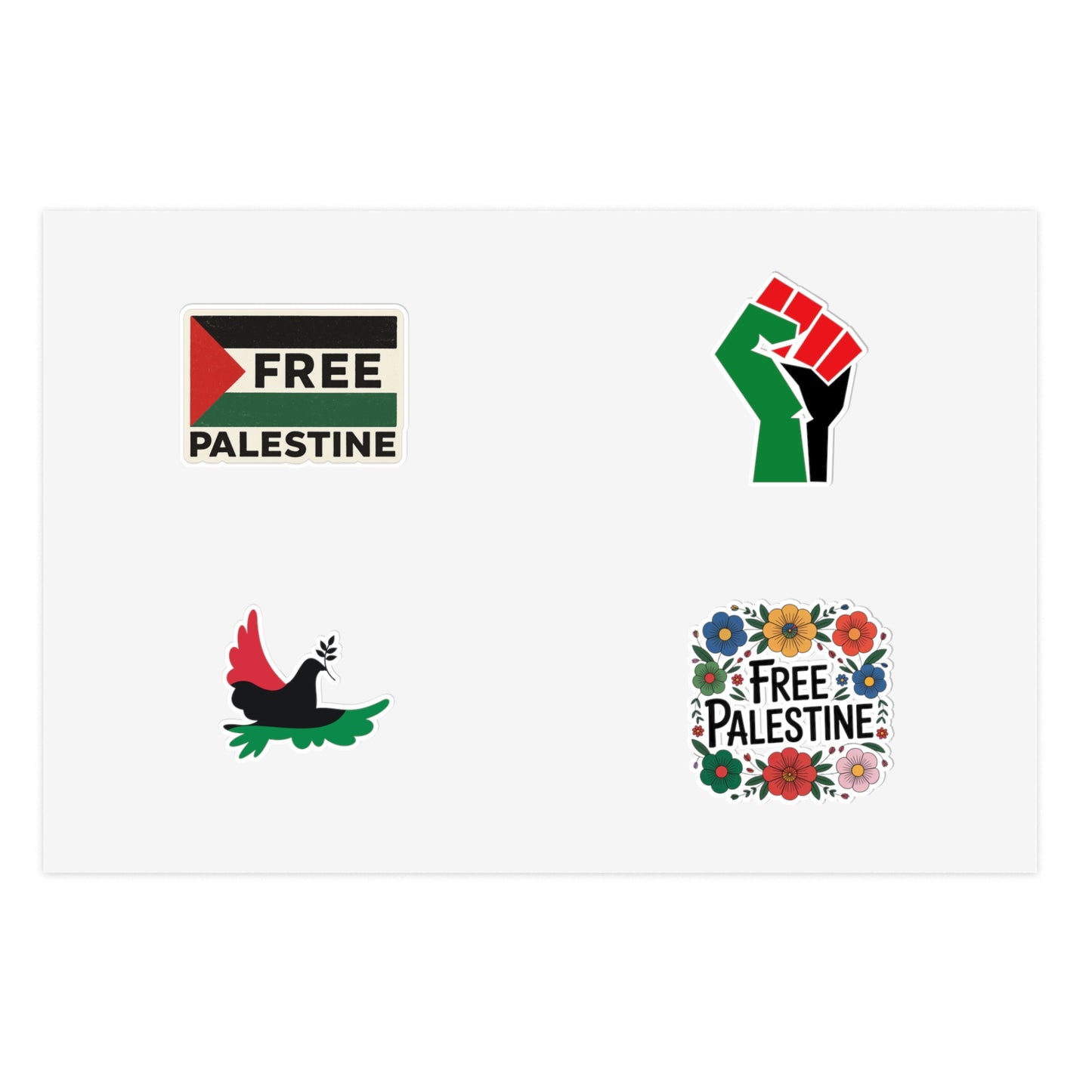 Sticker Sheets - Empowering Palestine Designs